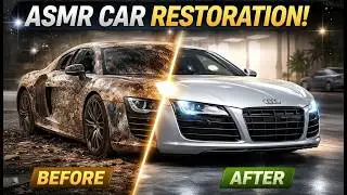 ASMR Car Restoration! 2010 Audi R8 Full Restoration from Burnt to Looking New #asmr #restoration