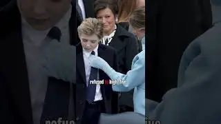 Barron And Melania's Awkward Fail Caught On Camera #BarronTrump #MelaniaTrump #Awkward