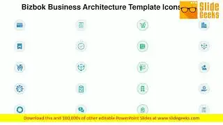 Bizbok Business Architecture Template Icons Slide Gear Ppt Powerpoint Presentation Slides Icons
