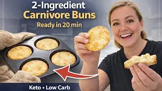 🫓 Carnivore Keto Bread Buns 🍞 Low Carb Recipe - Quick & Easy!
