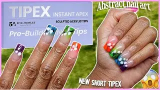 NEW TIPEX SHORT INSTANT APEX NAILS | SHORT ACRYLIC FULL COVER NAIL TIPS | ACRYLIC PRESS ONS | AMAZON