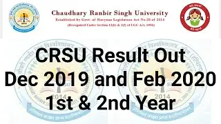 CRSU Result Feb 2020 and Dec 2019 Exams || CRSU Result Update ||