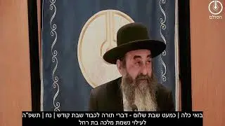 בואי כלה | כמעט שבת שלום - דברי תורה לכבוד שבת קודש | נח | תשפ