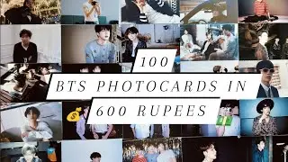 100 BTS photocards in just 600 rupees/my first photocards.