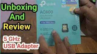 5 GHz Nano Wireless USB Adapter Unboxing & review || #computer #tplink #Wielessadapter