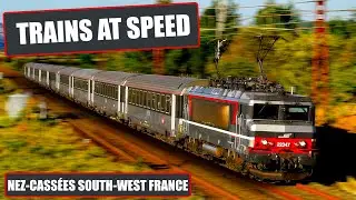 4K Trains At Speed - French South-West BB 22000 Train Compilation