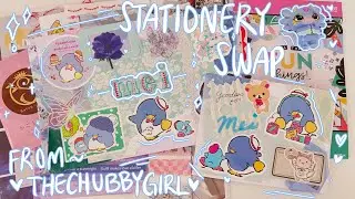Tuxedo Sam 🐧💙 | Stationery Swap from TheChubbyGeekGirl | ASMR *ੈ✩‧₊˚