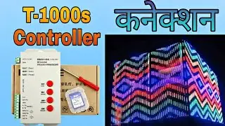 T-1000S LED RGB Full Color Controller SD Card Pixels unboxing connection #controller #t1000s #pixel