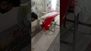 #highlights short 😲🚓 amazing car bumper painting work 💪🏻 #trending_shorts_on_youtube #automobile