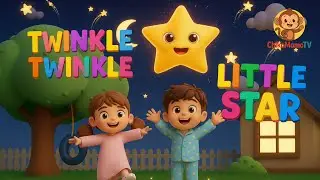 🌟 Twinkle Twinkle Little Star | Magical Bedtime Song for Kids | 3D Animation Nursery Rhyme