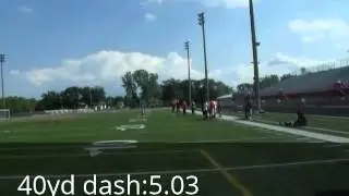 2012 Athletes Lives Network Football Combine: Emmett Marte: Wide Receiver, Hammond Gavit High Schoo