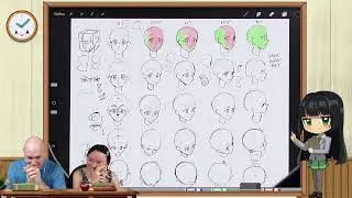Art Tutorials - Drawing Anime Heads at any angle! - 7/7/2025