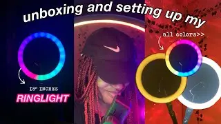 unboxing my RGB led ringlight (setup and review) 18 inches
