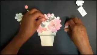 The Cutting Cafe Happy Mothers Day flower pot shaped card