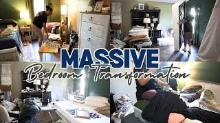 Master Bedroom Transformation Part 5! The Itch to Switch. Ton's of Cleaning Motivation.