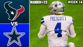 Texans vs. Cowboys Week 14 Simulation Madden 23 Gameplay PS5