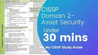 CISSP Training - Domain 2 - Asset Security - Under 30 minutes