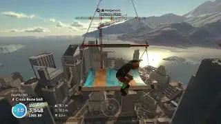 180 Grab over a 50m Gap &ndash; Skate 4 Monthly Task Guide (Easy M-Corp Tower Drop In)