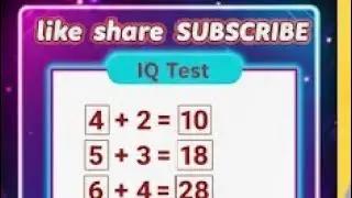 IQ test, #IQ, #GENIUS, #math, #logic