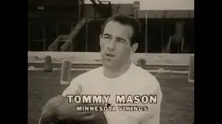 VINTAGE PERSONNA RAZOR BLADE AD - TOMMY MASON (MINNESOTA VIKING PLAYER & EX HUSBAND OF KATHY RIGBY)