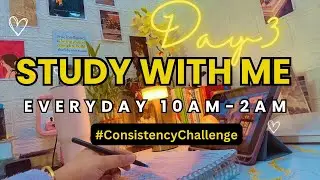 Day 3 | studywithme LIVE | Consistency Day 3 | 10AM–2AM Deep Focus