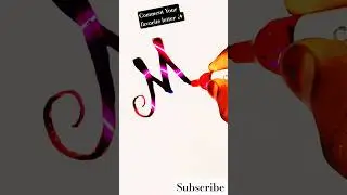 Letter M | Stylish Calligraphy  M | Easy #HandLettering #shorts #youtubeshorts #shortsfeed #english