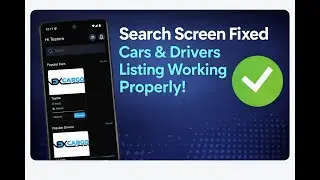 Search Screen Fixed | Cars & Drivers Listing Working Properly