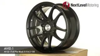 NLMotoring.com 360: Avid.1 AV-32 17x8 Flat Black 5-114.3 [+35mm]  AV3217805H35BK