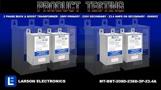 3 Phase Buck & Boost Transformer - 208V Primary - 236V Secondary - 23.4 Amps on Secondary - 50/60Hz