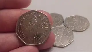 &pound;1000 Battle of Hastings 50p Coin.  Battle of Hastings 1066 50 pence.