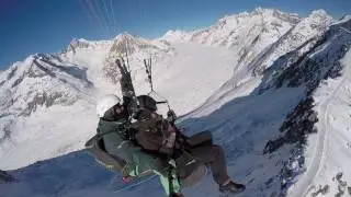 Gleitschirm Passagierflug Aletscharena