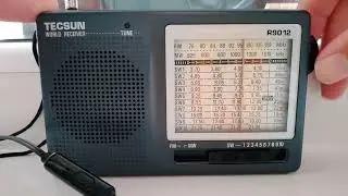 Tecsun R9012. Радиоприём на FM, MW, SW в Астане 12 октября 2025 года после 3 часов дня. 