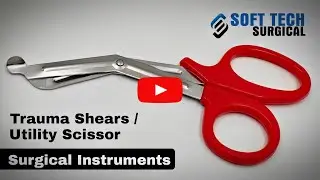 Red Utility Scissors | Trauma Shears | Surgical Instruments OEM Manufacturer Supplier Pakistan, STS