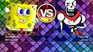 M.U.G.E.N SpongeBob & Daniel VS Papyrus & Cirno
