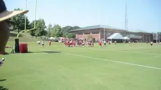 Atlanta Falcons Offensive Lineman Working During Minicamp