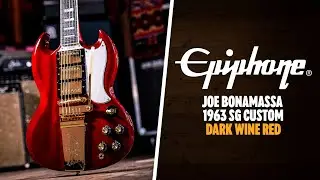 Peach Picks | Epiphone Joe Bonamassa 1963 SG Custom - Dark Wine Red