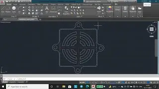 Ventilation Cover Plate In Autocad | Autocad (2D) For Beginners | Autocad Shortcut Keys For Commands