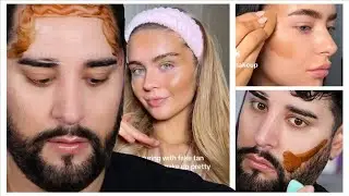 This was a mistake&hellip; Fake Tan Contour |Testing the viral TikTok technique