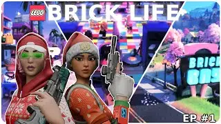 LEGO Fortnite Brick Life | STARTING TROUBLE AND DRAMA WITH CHOMP SR