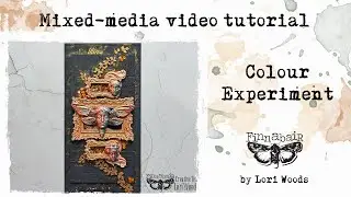 Colour Experiment mixed media canvas for Finnabair by @creative.crumbs
