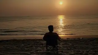 Gujarat saurashtra region beach sunset view 😍.! 