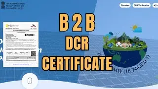HOW TO CREATE B2B DCR CERTIFICATE |