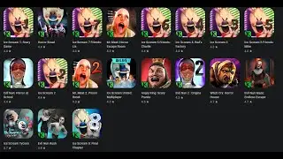 All Keplerians Horror Games Jumpscares 2018-2023 (The Nun - Ice Scream 7 )