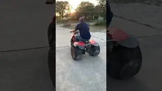 Saving this old Honda 3 Wheeler! First ride - she&rsquo;s in rough shape! #honda #atc #3wheeler