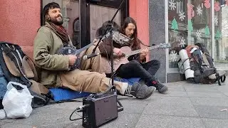 Street musicians - a Turk and a Frenchman together