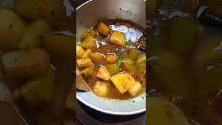 Easy pumpkin potato recipe # kaddu alu ki sobji# kumro alur torkare# shorts # viral video