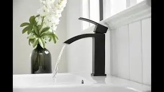 How to install Bathroom Faucet | Waterfall Bathroom Faucet Single Hole