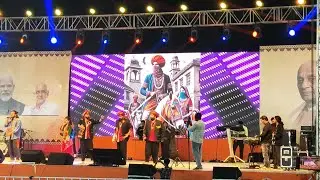 Kirtidan gadhvi at vadodara today 2025 unity march sardar patel 150 janm jayanti live performance 