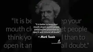 Mark Twain about being a fool. #quote #wise #deep&nbsp;#mark #twain&nbsp;