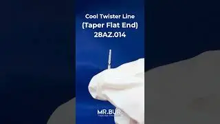 Spiral Cool Cut Taper Flat End Super Coarse Diamond Bur | Diamond Dental Bur
